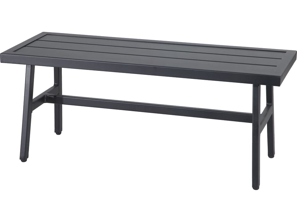 Plank 42-Inch Cast Aluminum Backless Bench