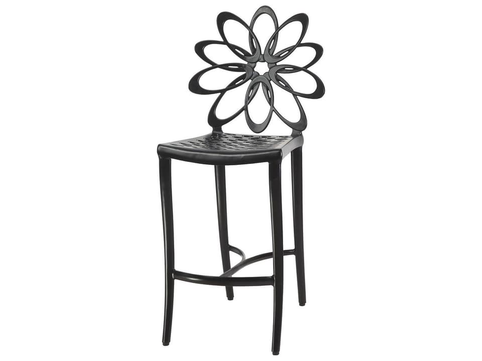 Lotus Cast Aluminum Bar Stool