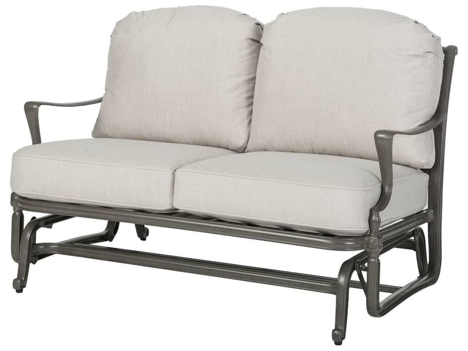 Bel Air Cast Aluminum Glider Loveseat No Cushion