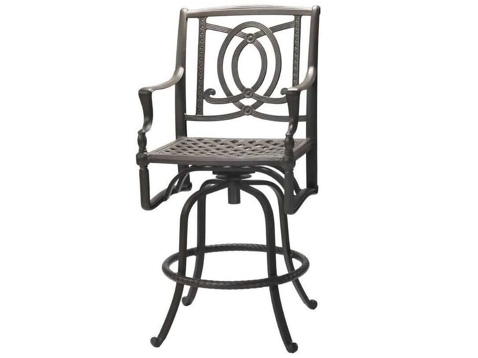 Bel Air Cast Aluminum Swivel Bar Stool