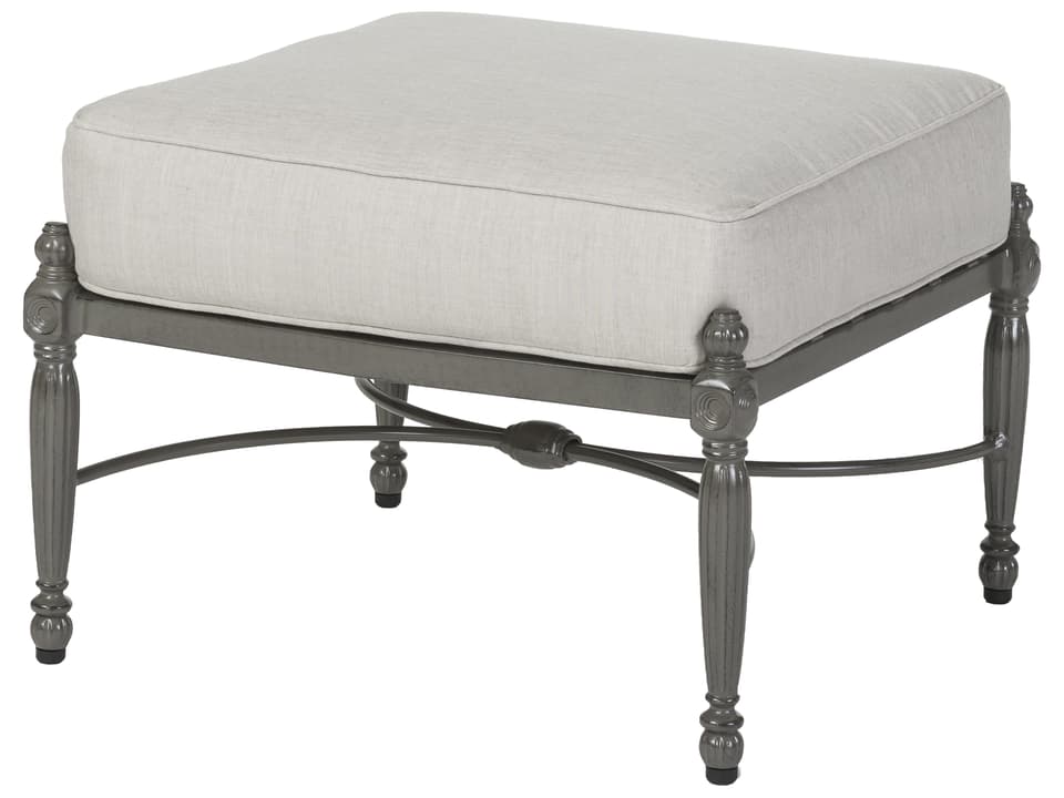 Bel Air Cast Aluminum Ottoman No Cushion