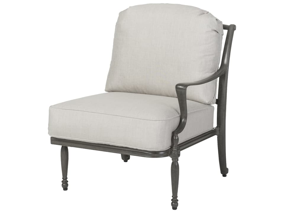 Bel Air Cast Aluminum Left Arm Lounge Chair No Cushion