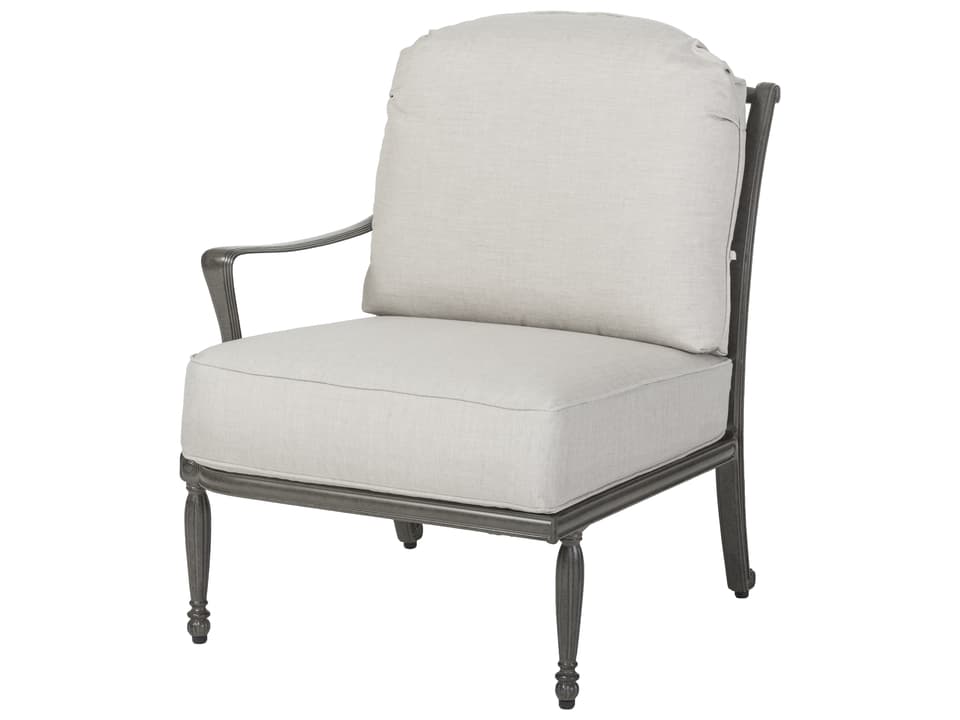 Bel Air Cast Aluminum Right Arm Lounge Chair No Cushion