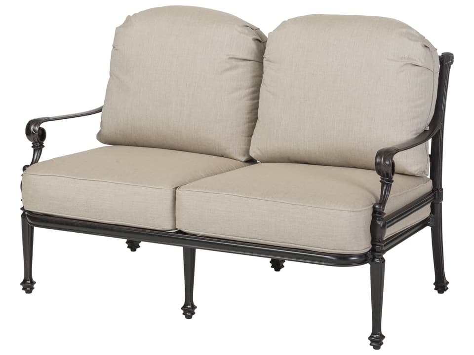 Grand Terrace Cast Aluminum Loveseat No Cushion