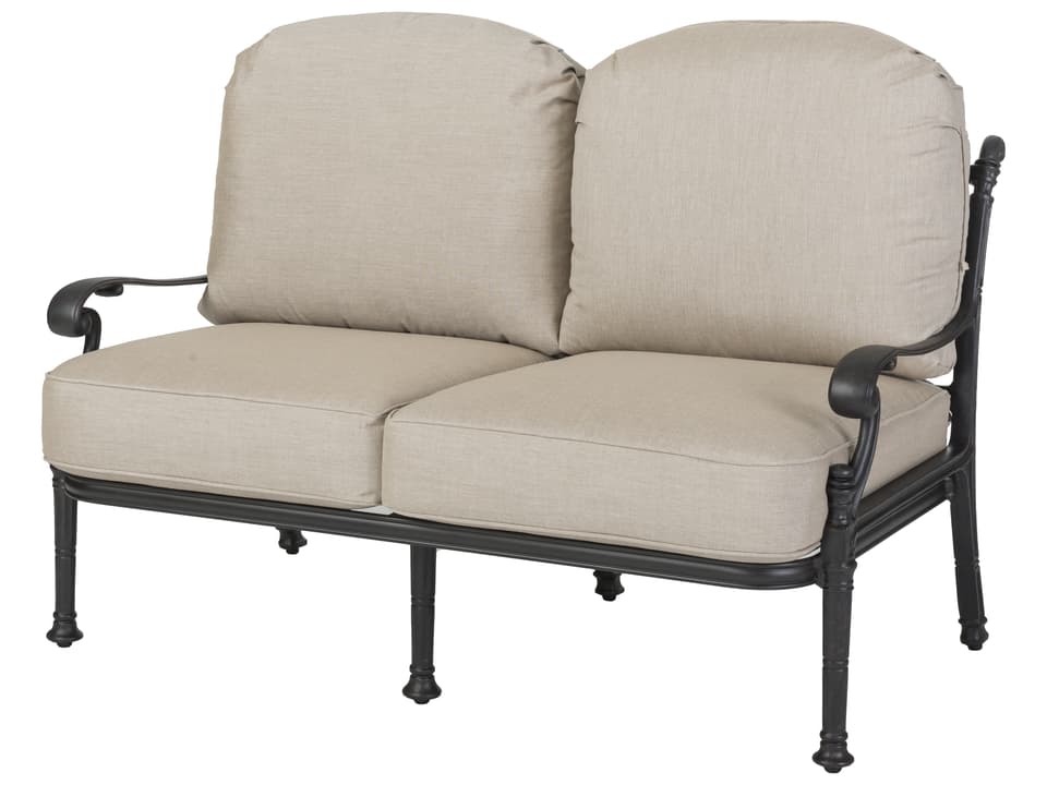 Florence Cast Aluminum Loveseat in Desert Bronze