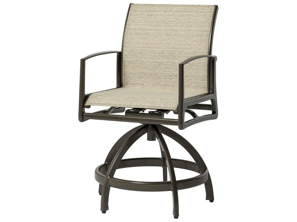 Phoenix Sling Aluminum Swivel Rocker Counter Stool