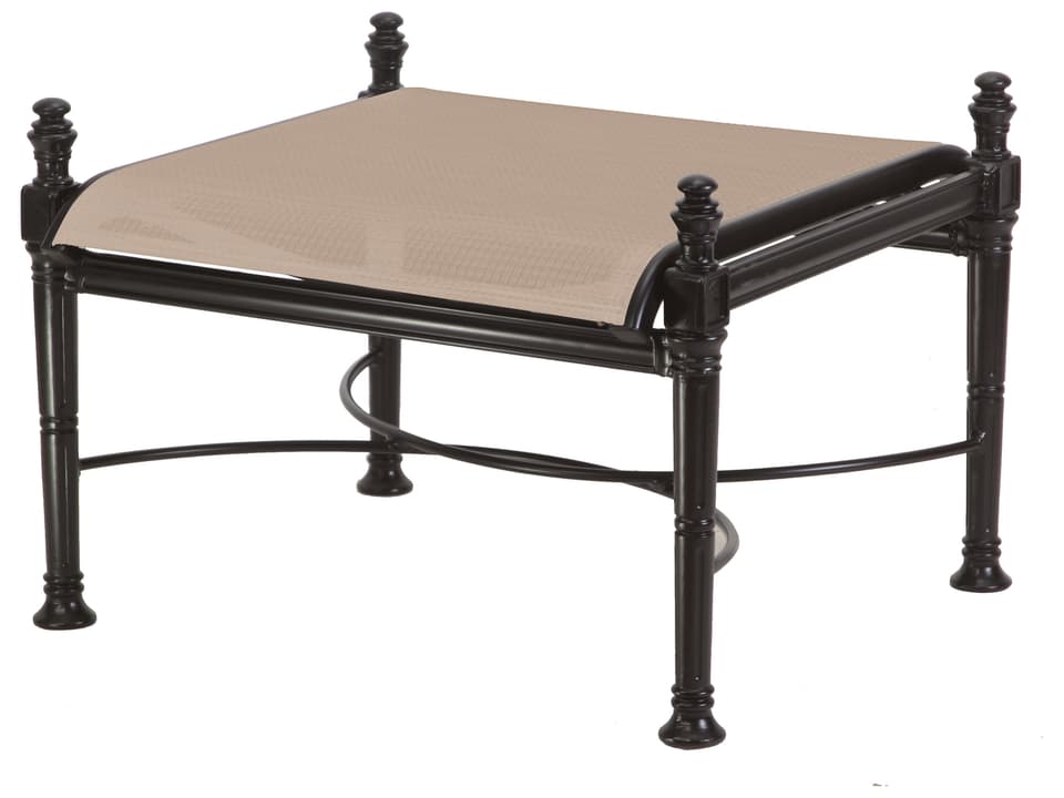 Florence Cast Aluminum Sling Ottoman