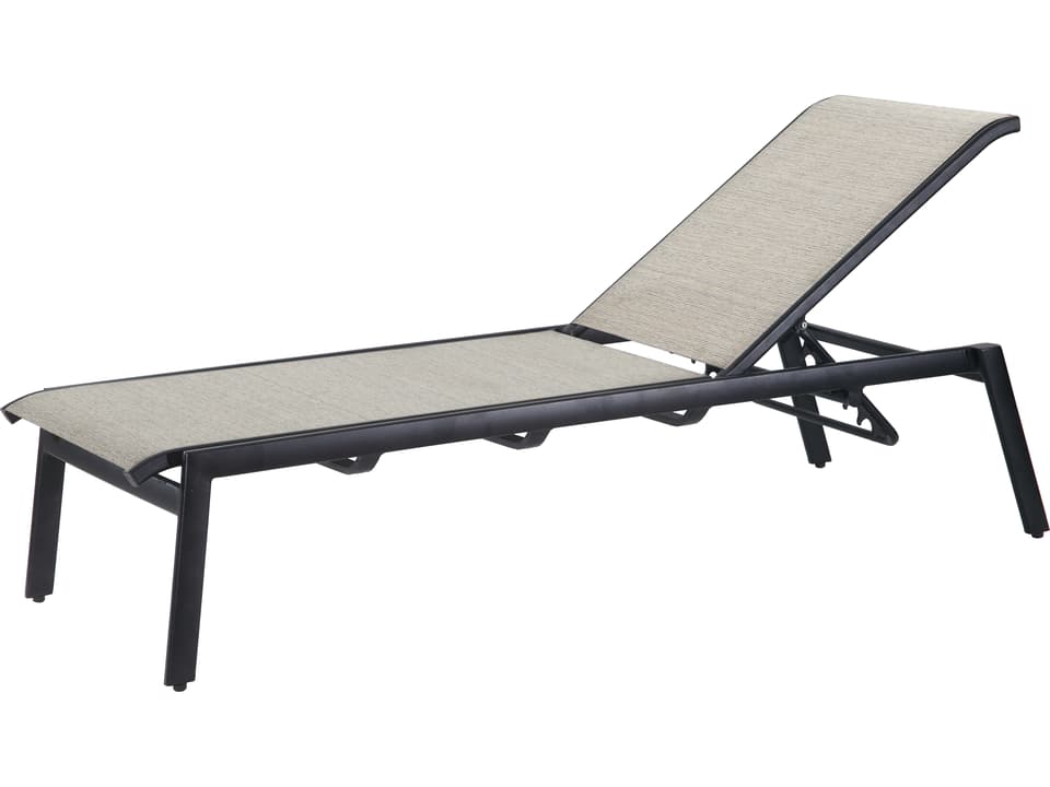 Echelon Sling Cast Aluminum Adjustable Chaise Lounge