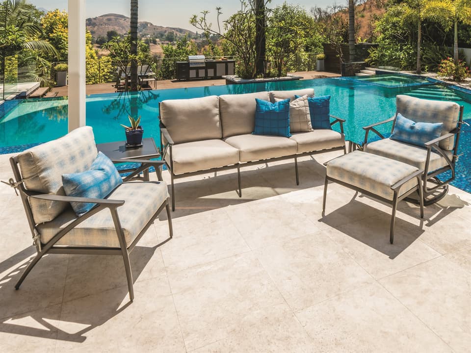 Amari Aluminum Cushion Outdoor Lounge Set