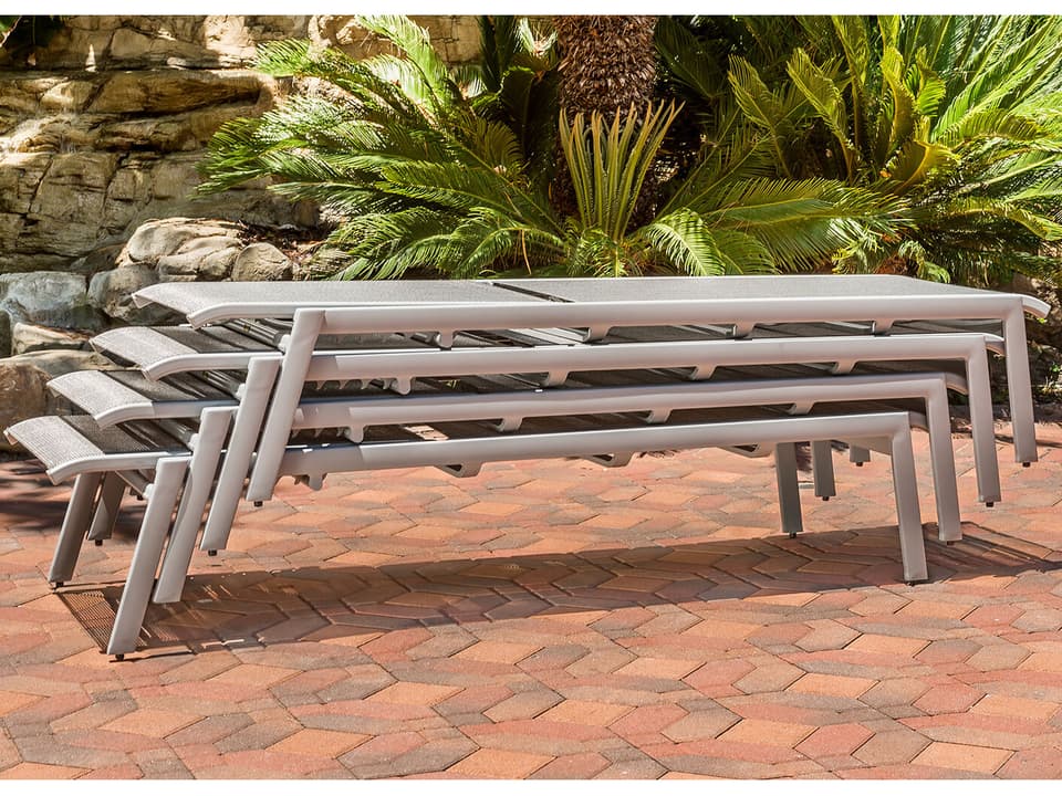 Echelon Sling Aluminum Patio Lounge Set