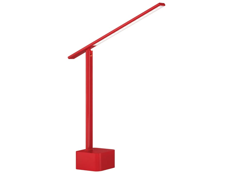 Portables Rechargeable LED Desk Lamp in Gloss Red