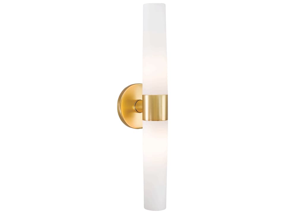 Saber 2-Light Honey Gold Bath Vanity Wall Sconce