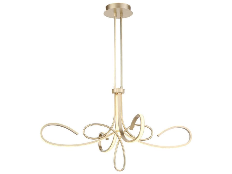 Astor 38 Inch LED Chandelier in Soft Gold by Robin Baron Design