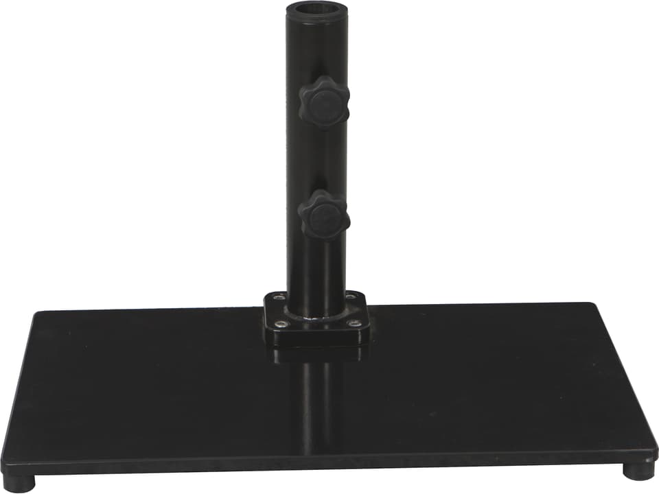 Steel Black 13''W x 22''D Rectangular Umbrella Plate Base