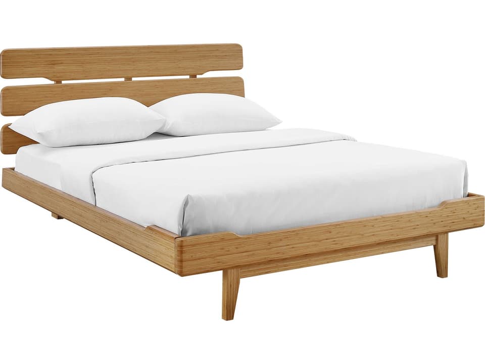 Currant King Platform Bed in Caramelized Solid Bamboo