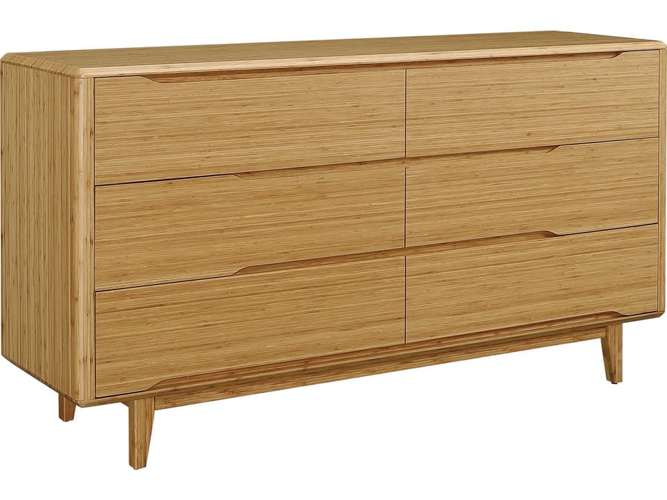 Currant 6-Drawer Dresser in Caramelized Solid Moso Bamboo