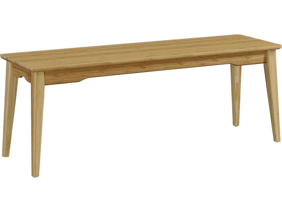 Currant Short Mid-Century Modern Bamboo Bench in Caramelized Finish