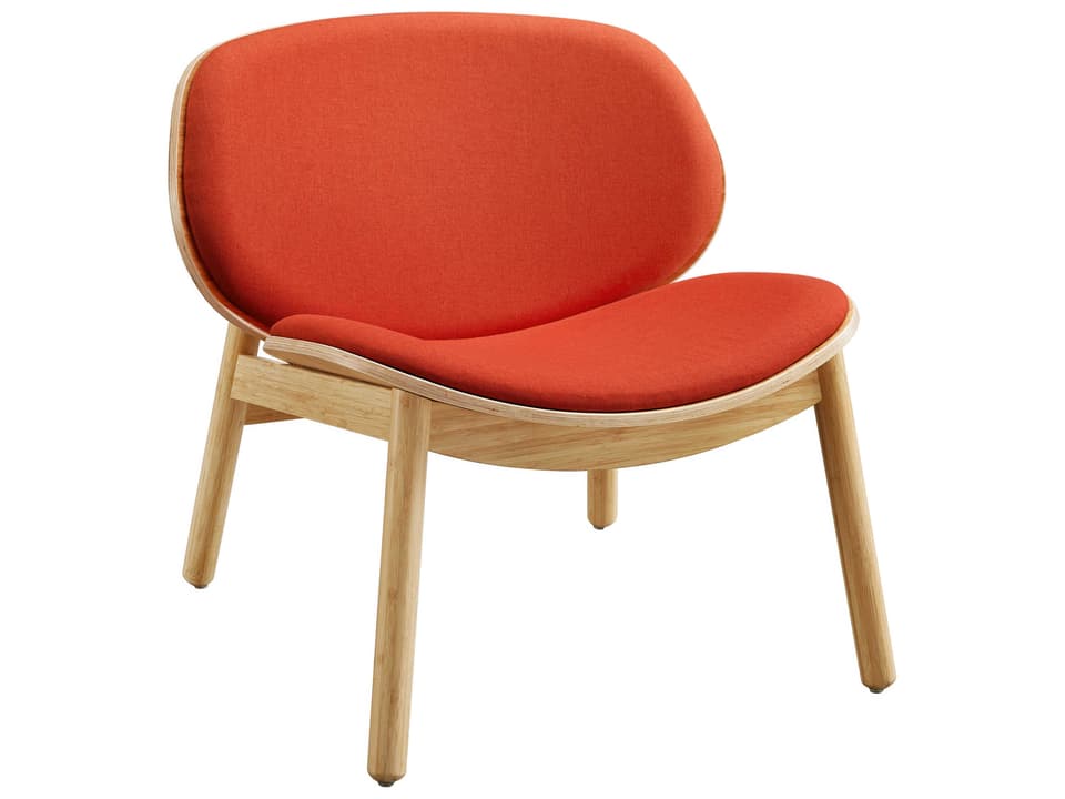 Danica Accent Chair in Wheat Moso Bamboo with Brown Upholstery