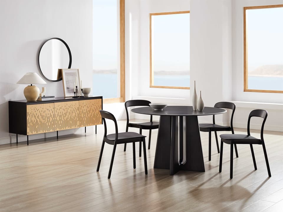 Luna Bamboo Wood Dining Room Set