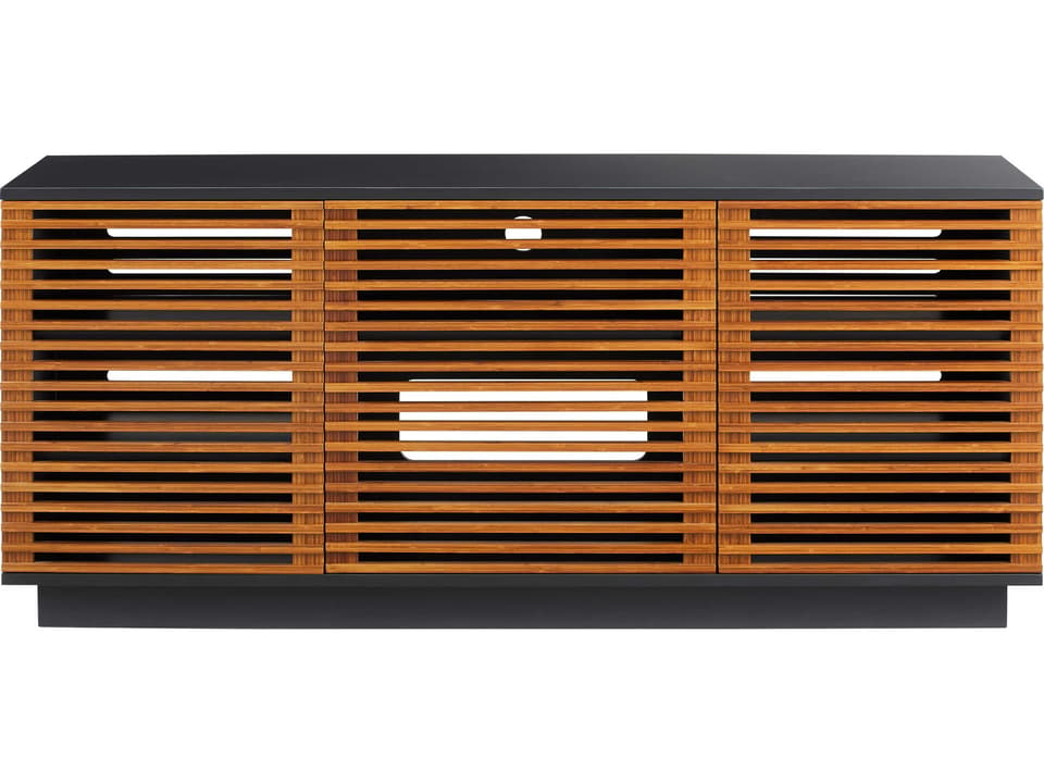 Rowan 65-Inch Solid Bamboo Media Console in Amber