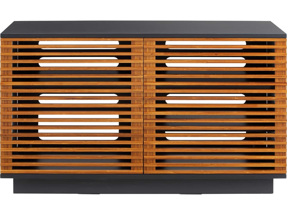 Rowan 48-Inch Solid Bamboo Media Console in Amber