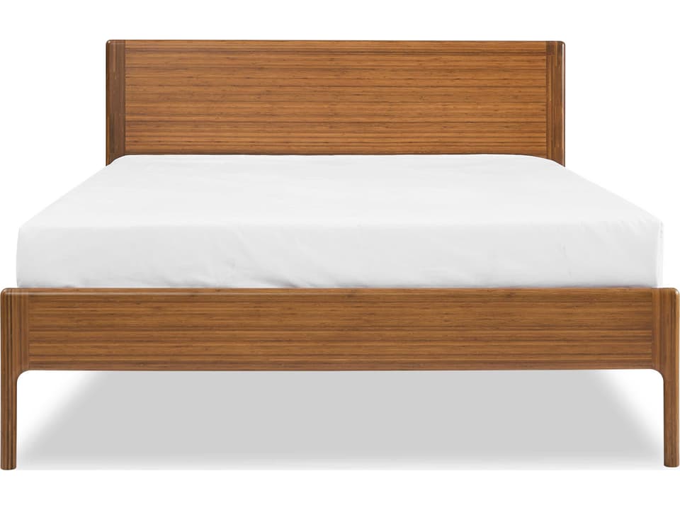 Ventura Queen Platform Bed in Amber Solid Bamboo