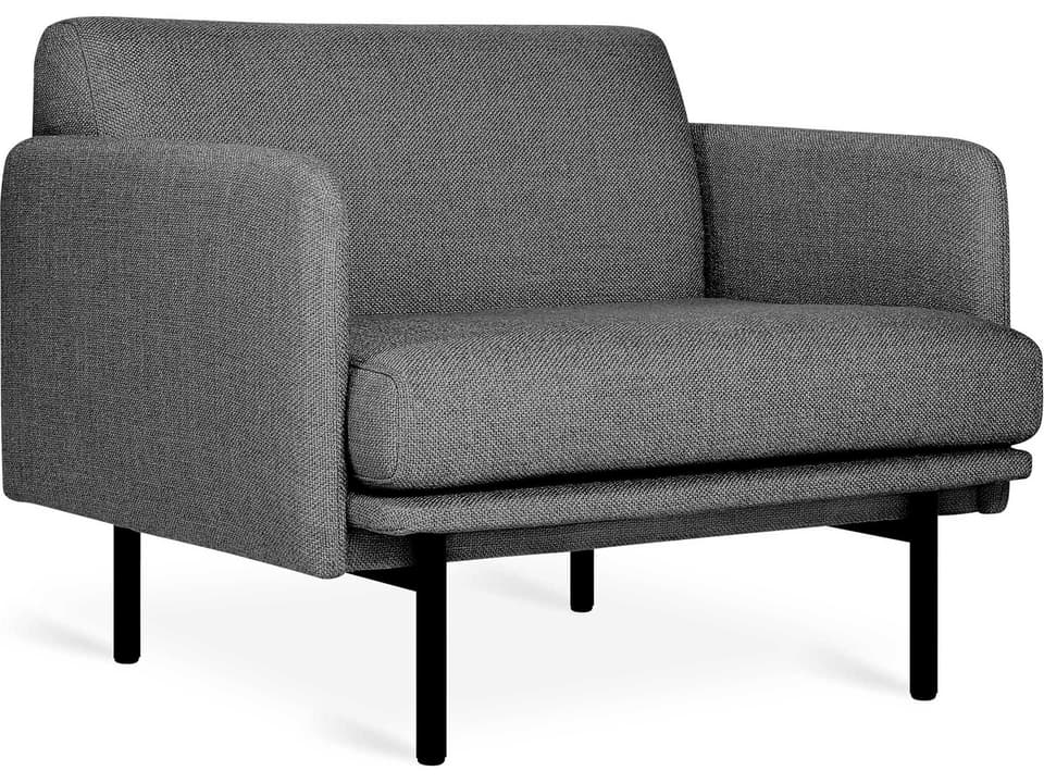 Foundry Fabric Accent Chair in Andorra Pewter Gray
