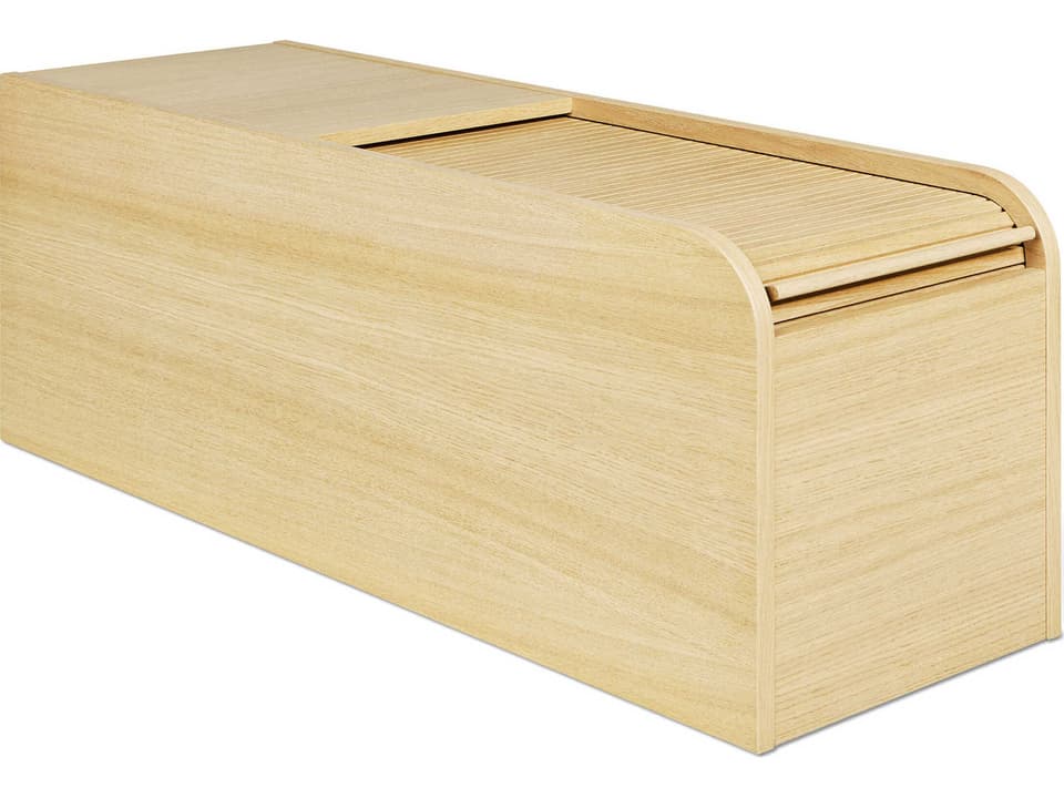 Ledger Rectangular Wood Vintage Oak Storage Box
