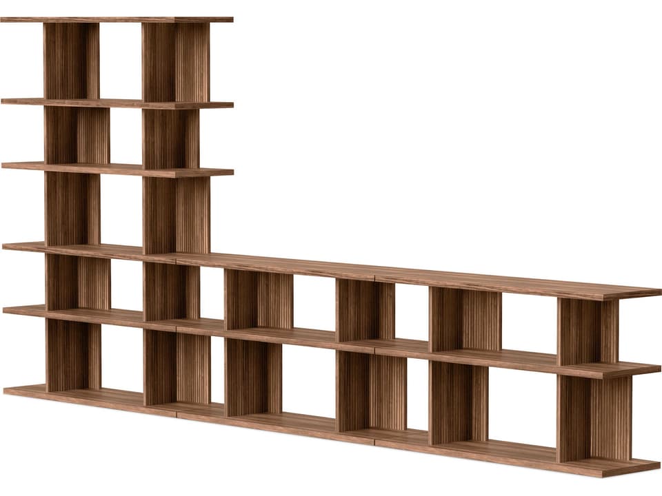 Albion Natural Walnut Bookcase