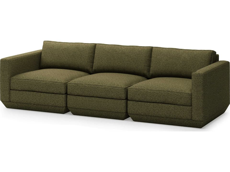 Podium Copenhagen Terra Green Upholstered Sofa