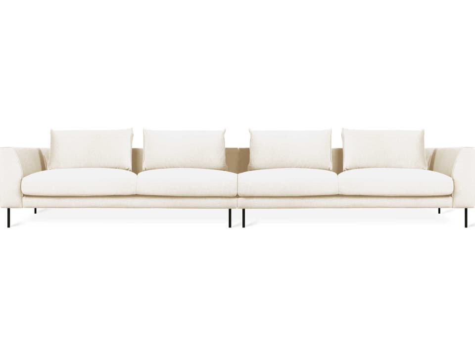Renfrew Merino Cream Black Upholstered Sofa