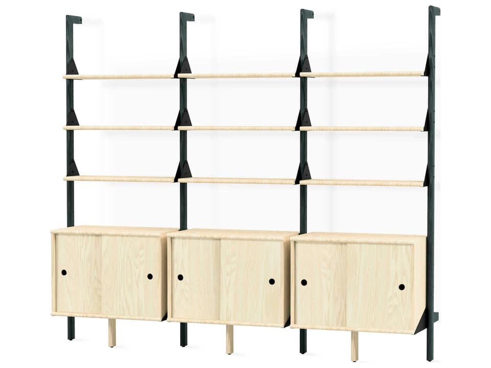 Branch Black Blonde Bookcase