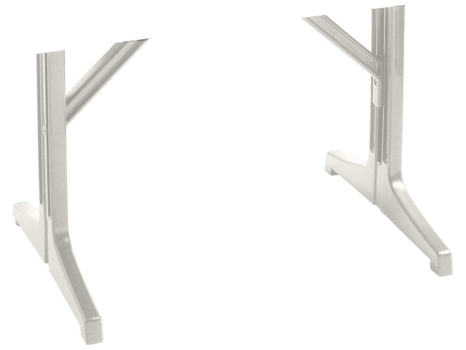 Alpha Resin Lateral Table Base in White