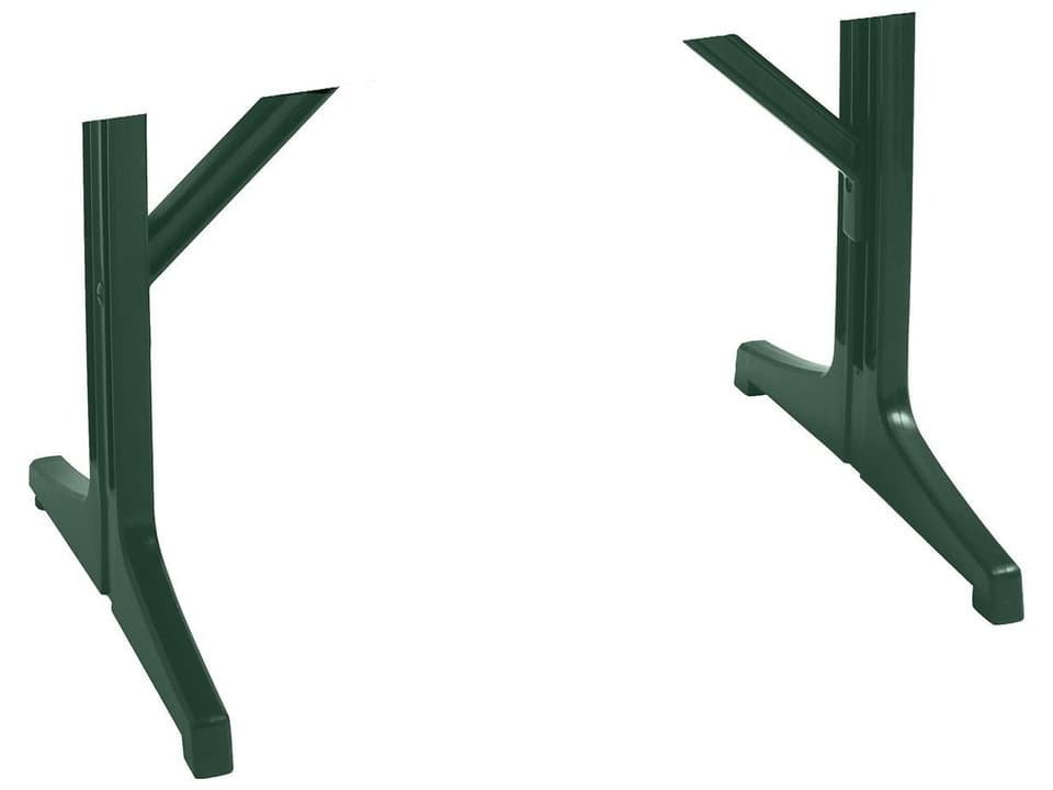 Alpha Resin Lateral Table Base in Amazon Green