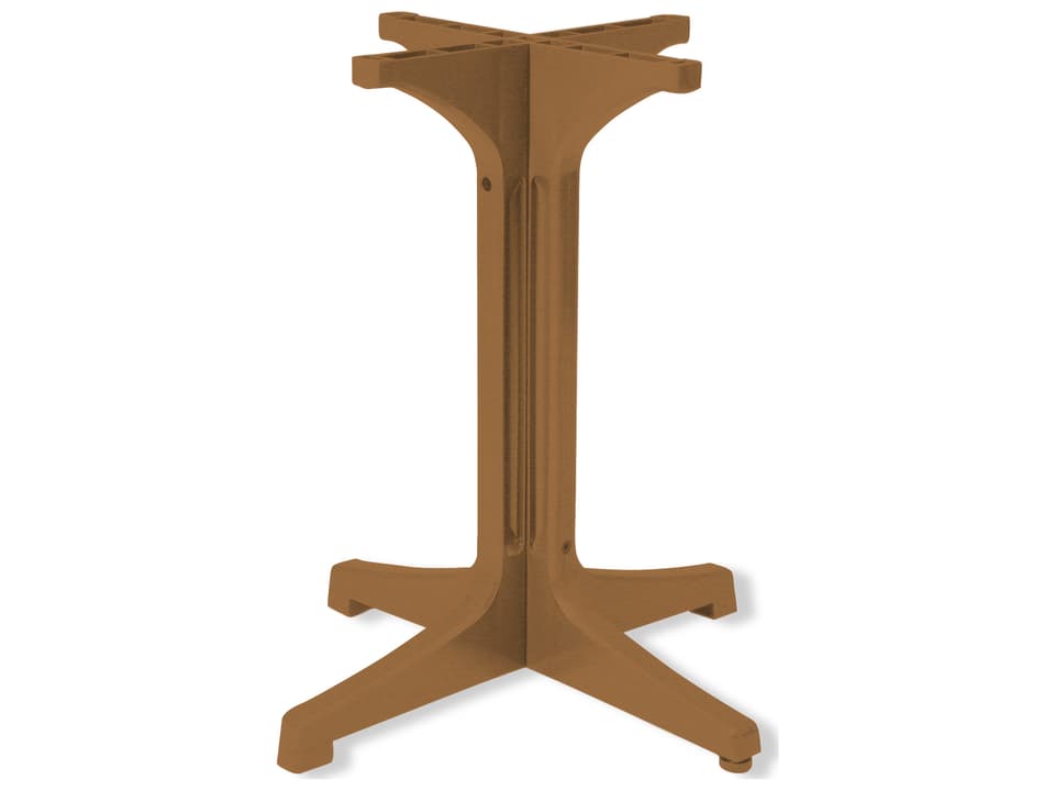 Alpha Resin Small Table Base in Teakwood