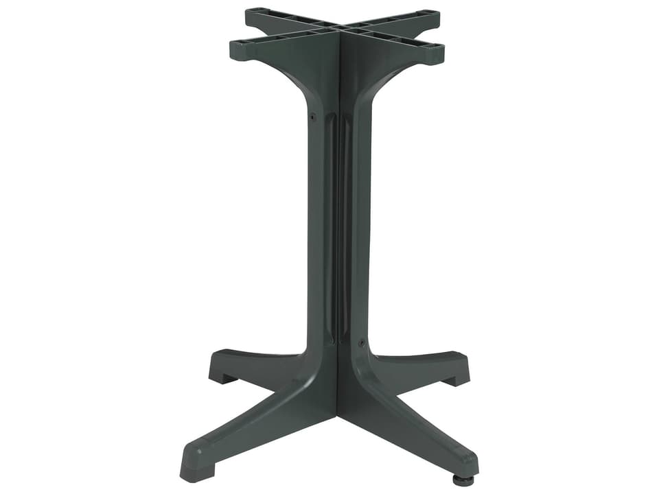 Alpha Small Pedestal Table Base in Amazon Green