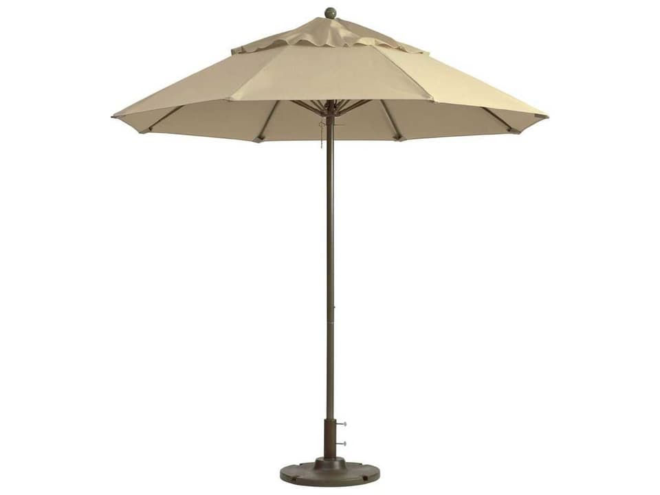 Windmaster 7.5-Foot Round Recacril Patio Umbrella in Khaki