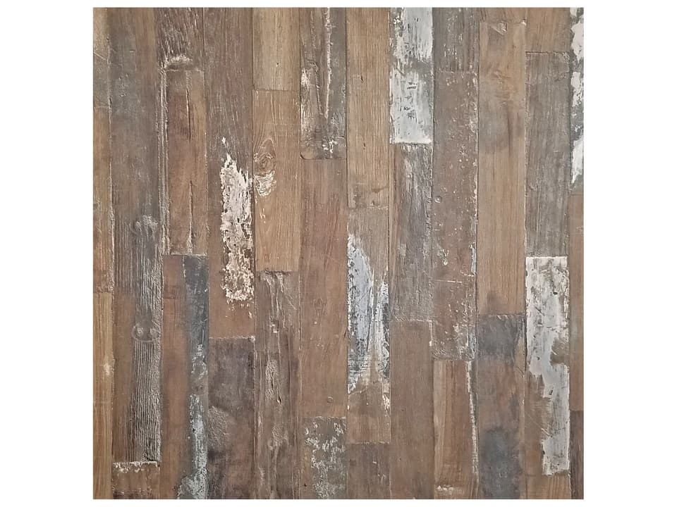 Vanguard 36 Inch Square Resin Melamine Shiplap Table Top