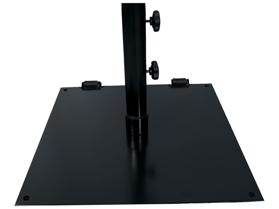 75 Pound 24 Inch Square Steel Umbrella Base with Wheels