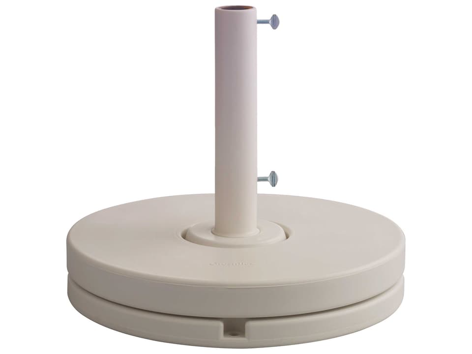 Resin and Cement 16 Inch Stem Umbrella Base in Sandstone