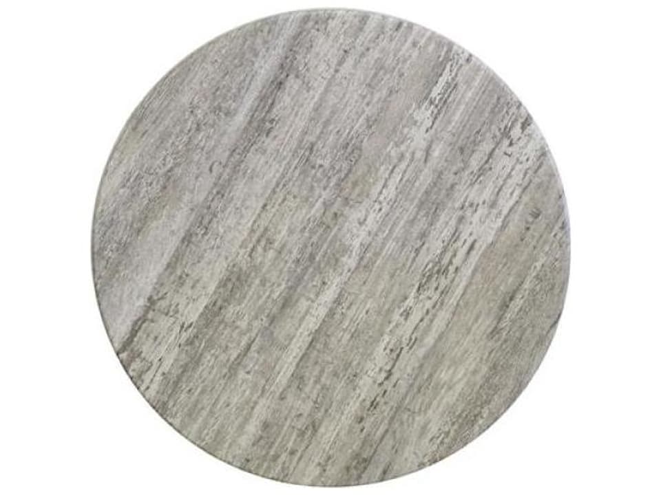 Molded Melamine 28-Inch Round Table Top in Barn White
