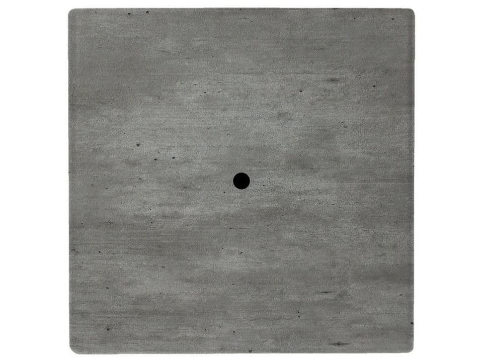 36-Inch Square Molded Melamine Table Top with Umbrella Hole