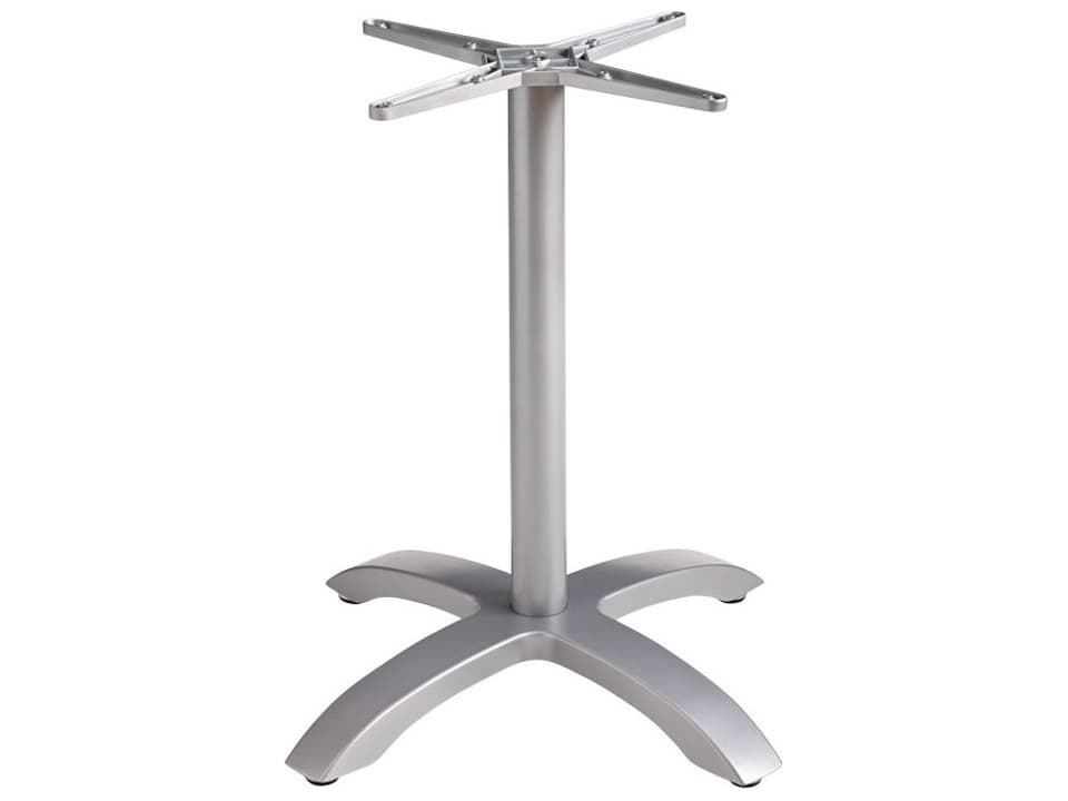 Eco-Fix Aluminum Silver Gray Bar Central Table Base