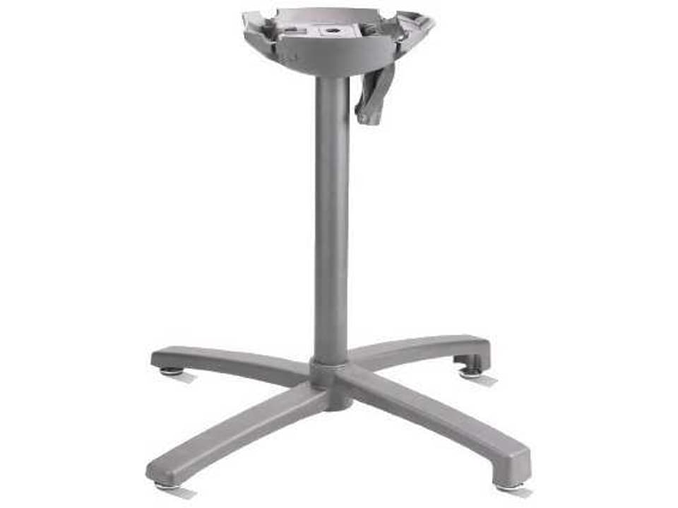 X1 Aluminum Tilt Folding Table Base in Silver Gray