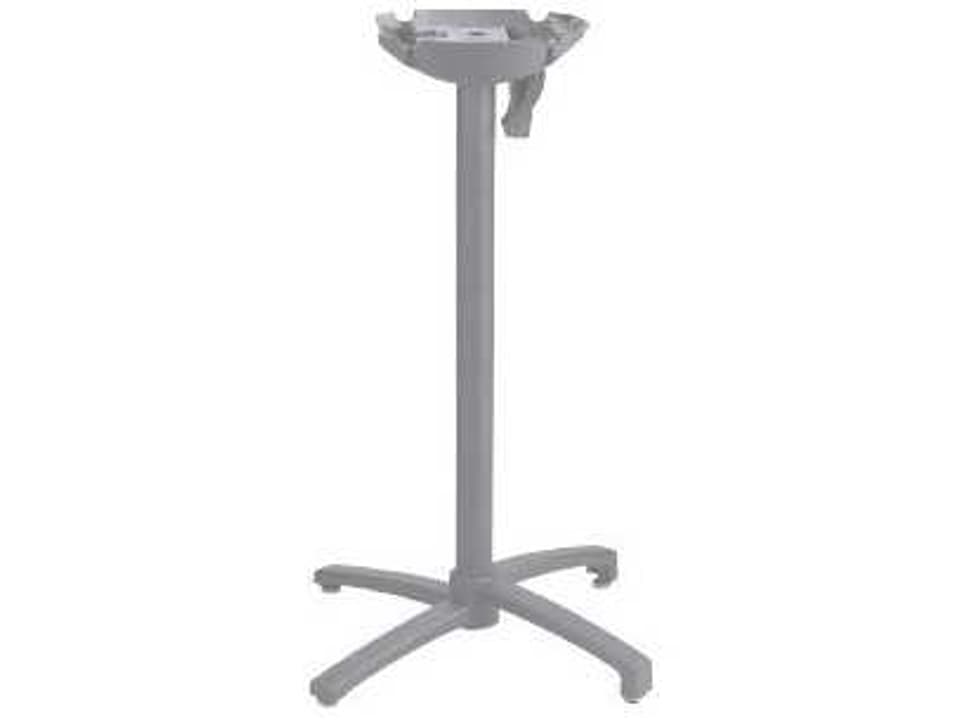 X1 Aluminum Tilting Bar Height Table Base in Silver Gray