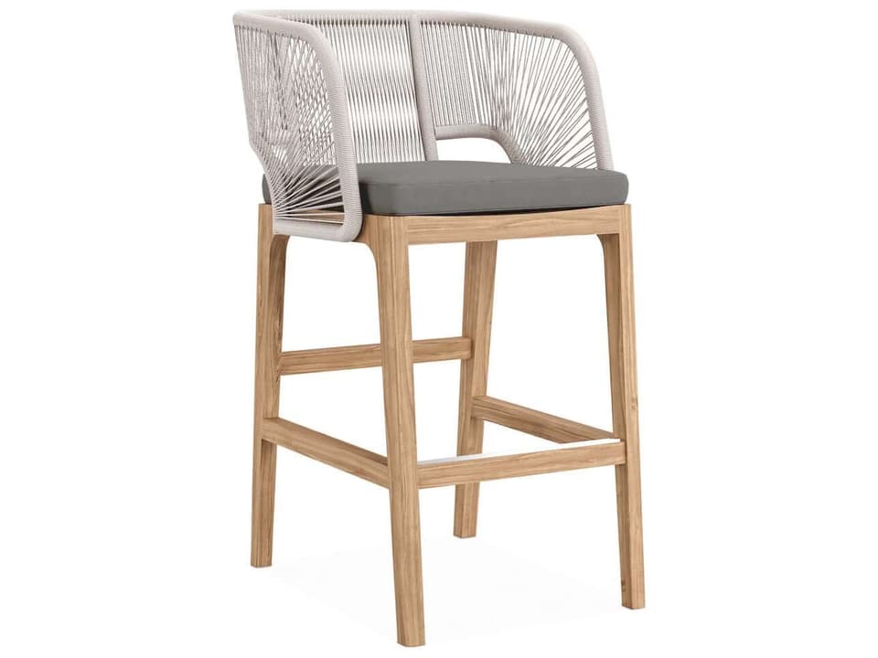 Amadora Teak Bar Chair with Sunbrella Cushion