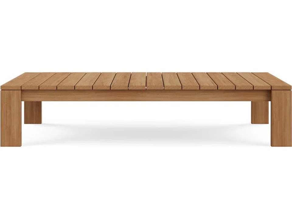 Beja 56 Inch Rectangular Teak Coffee Table
