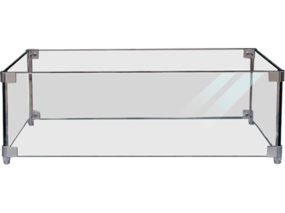 Beton Square Tempered Glass Wind Guard
