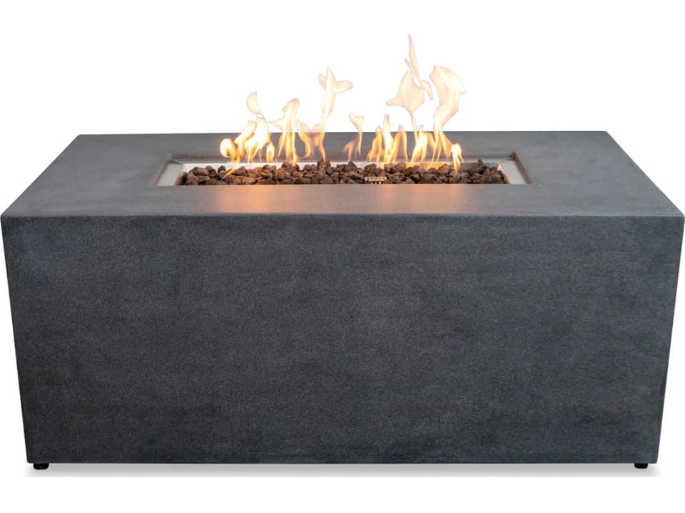 Beton 55-Inch Rectangular Hidden Propane Fire Pit