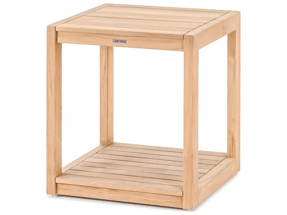 Caldas Square Teak End Table